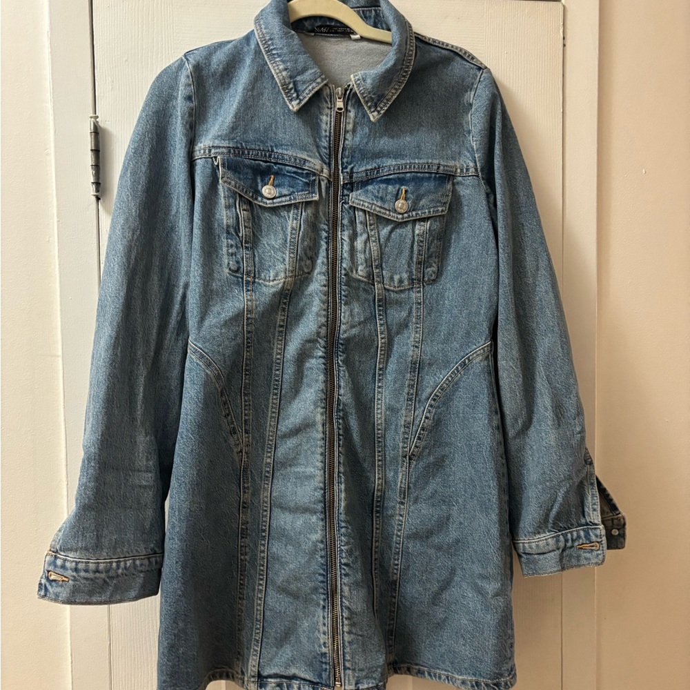Zara Blue Denim Dress